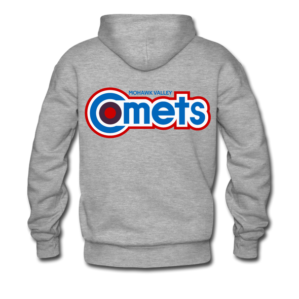 Mohawk Valley Comets Double Sided Hoodie (Premium) - heather gray