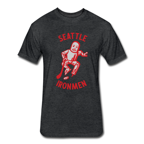 Seattle Ironmen T-Shirt (Premium Tall 60/40) - heather black