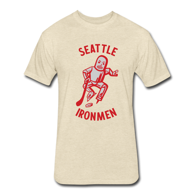 Seattle Ironmen T-Shirt (Premium Tall 60/40) - heather cream