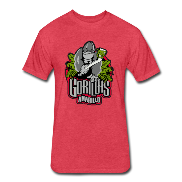 Amarillo Gorillas T-Shirt (Premium Tall 60/40) - heather red
