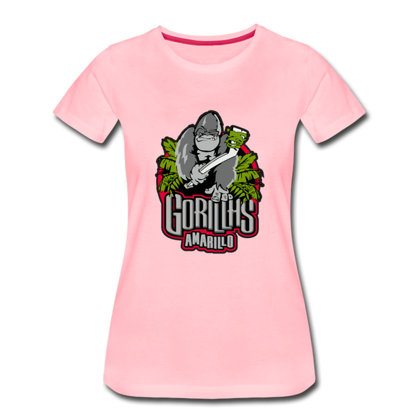 Amarillo Gorillas Women's T-Shirt - pink