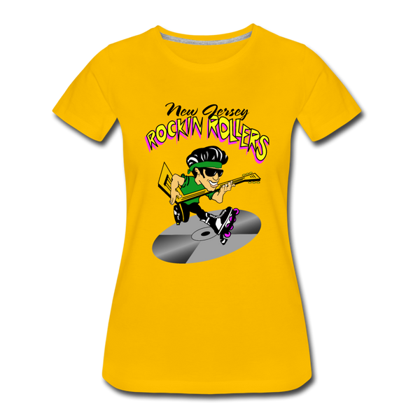 New Jersey Rockin Rollers Women's T-Shirt - sun yellow