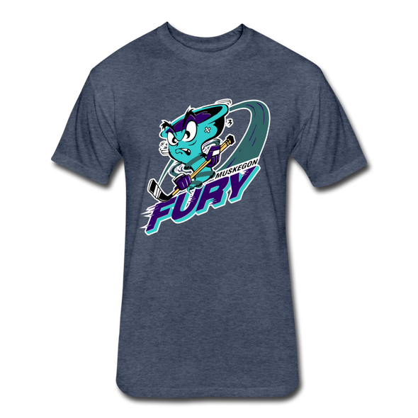 Muskegon Fury T-Shirt (Premium Tall 60/40) - heather navy