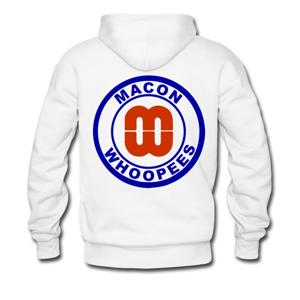 Macon Whoopees Double Sided Premium Hoodie - white
