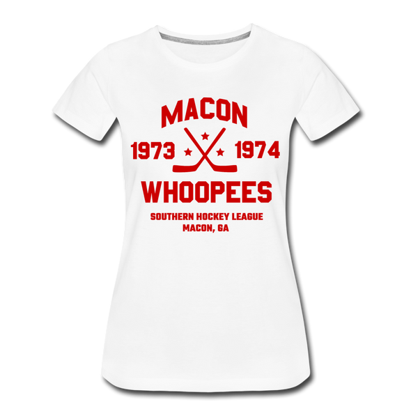 Macon Whoopees Dated Women's T-Shirt - white