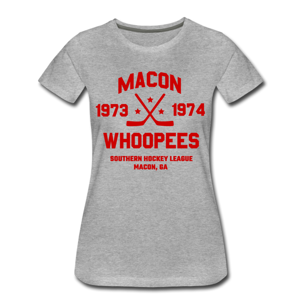 Macon Whoopees Dated Women's T-Shirt - heather gray