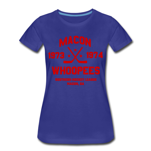 Macon Whoopees Dated Women's T-Shirt - royal blue