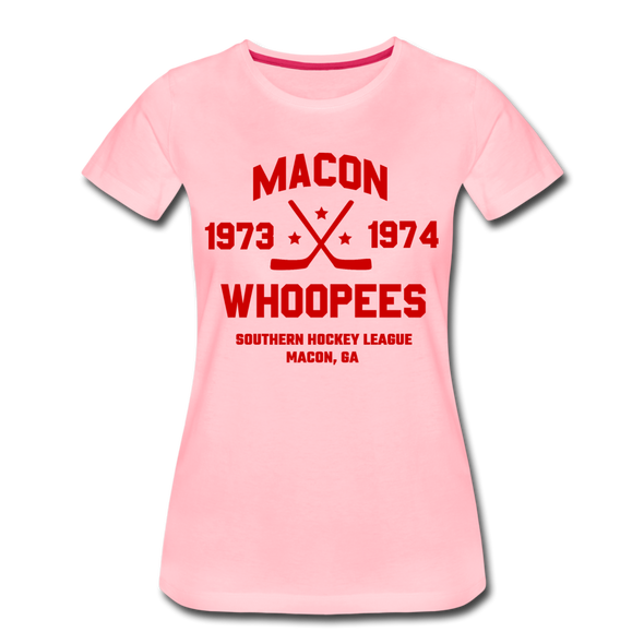 Macon Whoopees Dated Women's T-Shirt - pink