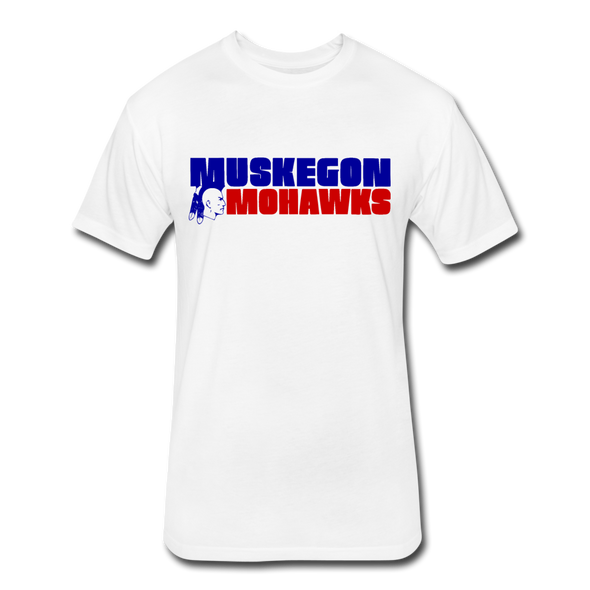Muskegon Mohawks T-Shirt (Premium Tall 60/40) - white