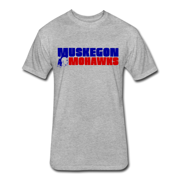 Muskegon Mohawks T-Shirt (Premium Tall 60/40) - heather gray