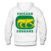 Chicago Cougars Double Sided Premium Hoodie - white