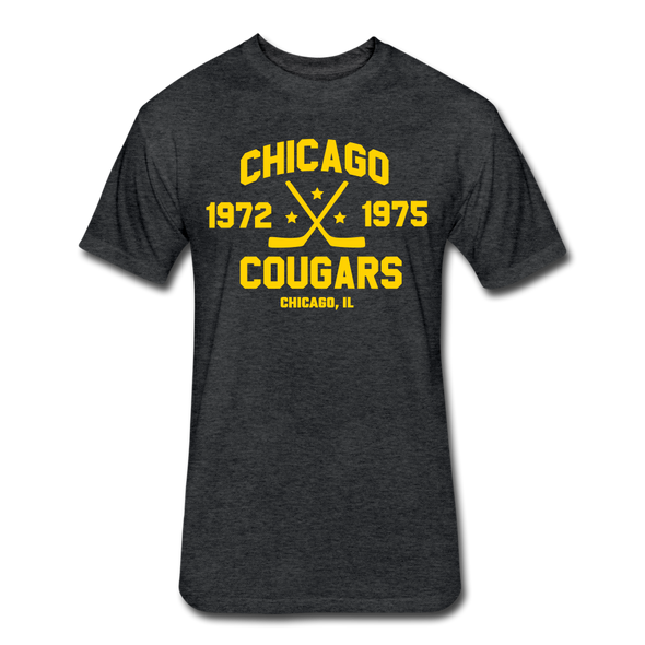 Chicago Cougars Dated T-Shirt (Premium Tall 60/40) - heather black