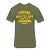 Chicago Cougars Dated T-Shirt (Premium Tall 60/40) - heather military green