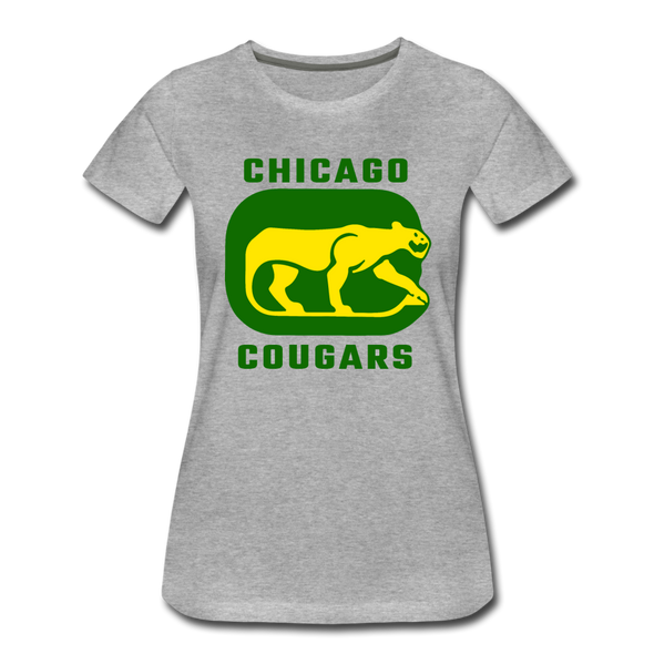 Chicago Cougars Women’s T-Shirt - heather gray