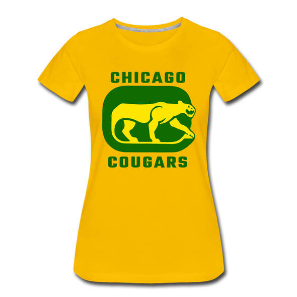 Chicago Cougars Women’s T-Shirt - sun yellow