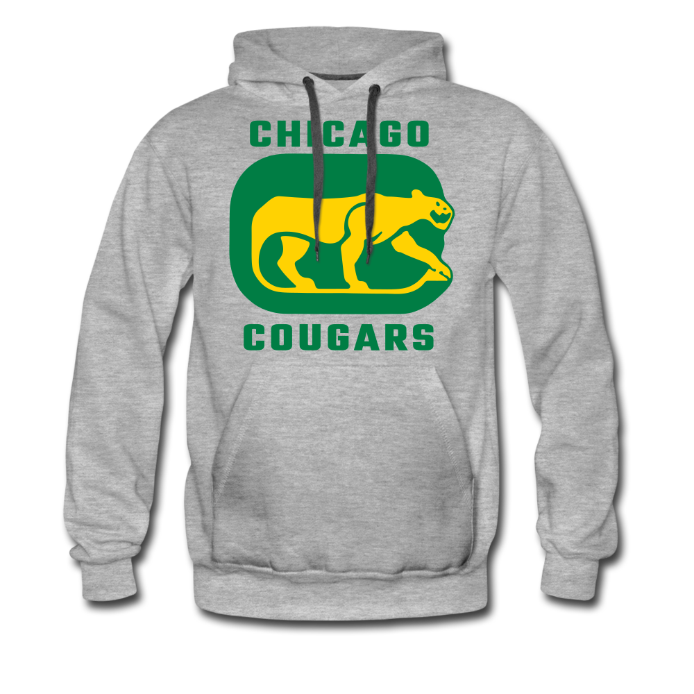Chicago Cougars Hoodie (Premium) - heather gray