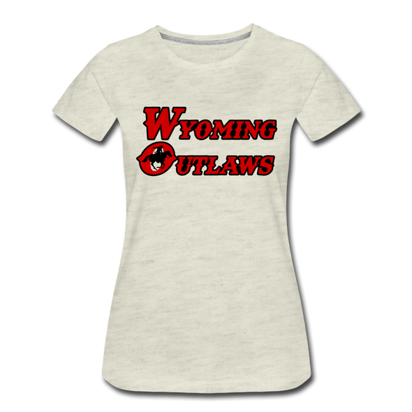 Wyoming Outlaws Women’s T-Shirt - heather oatmeal