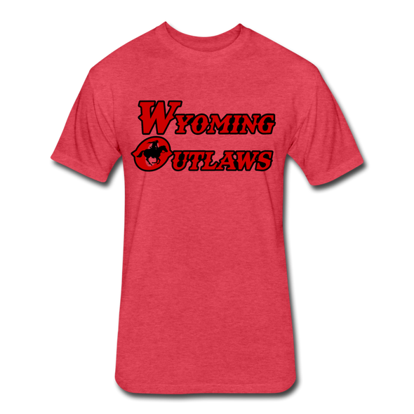 Wyoming Outlaws T-Shirt (Premium Tall 60/40) - heather red