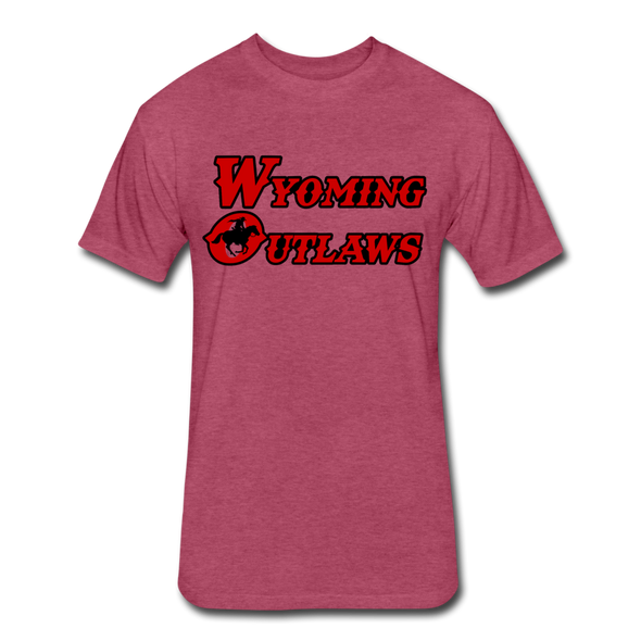 Wyoming Outlaws T-Shirt (Premium Tall 60/40) - heather burgundy