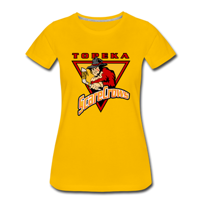 Topeka Scarecrows Women’s T-Shirt - sun yellow