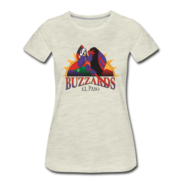 El Paso Buzzards Women's T-Shirt - heather oatmeal