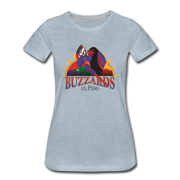El Paso Buzzards Women's T-Shirt - heather ice blue