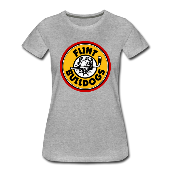 Flint Bulldogs Women's T-Shirt - heather gray