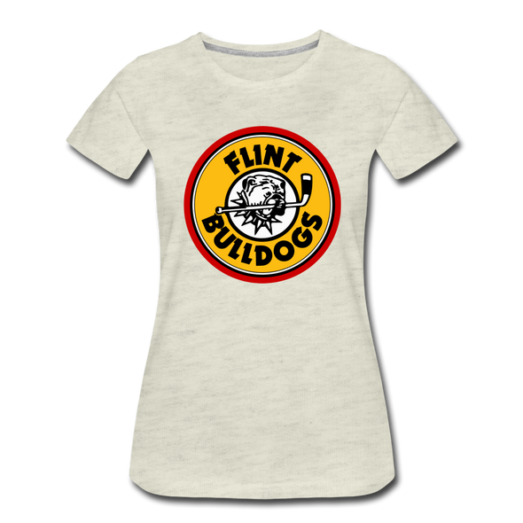 Flint Bulldogs Women's T-Shirt - heather oatmeal