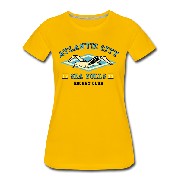 Atlantic City Sea Gulls Women’s T-Shirt - sun yellow
