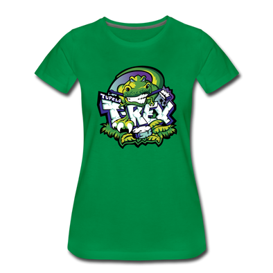 Tupelo T-Rex Women’s T-Shirt - kelly green