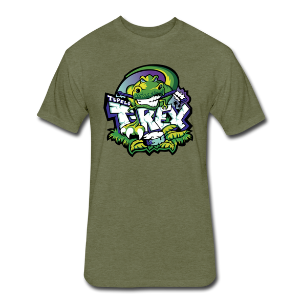 Tupelo T-Rex T-Shirt (Premium Tall 60/40) - heather military green