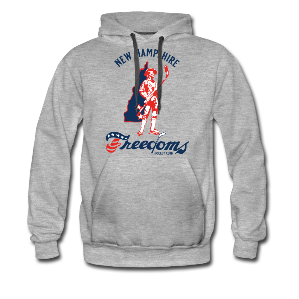 New Hampshire Freedoms Hoodie (Premium) - heather gray