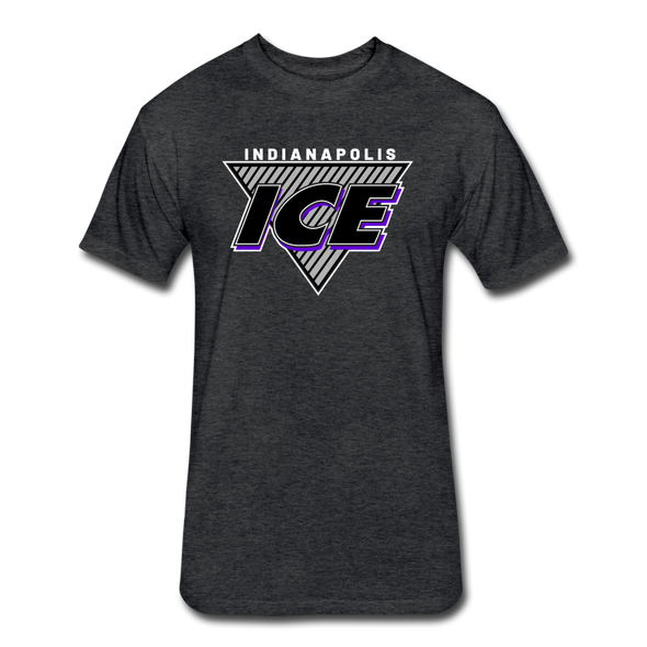 Indianapolis Ice Triangle T-Shirt (Premium Tall 60/40) - heather black