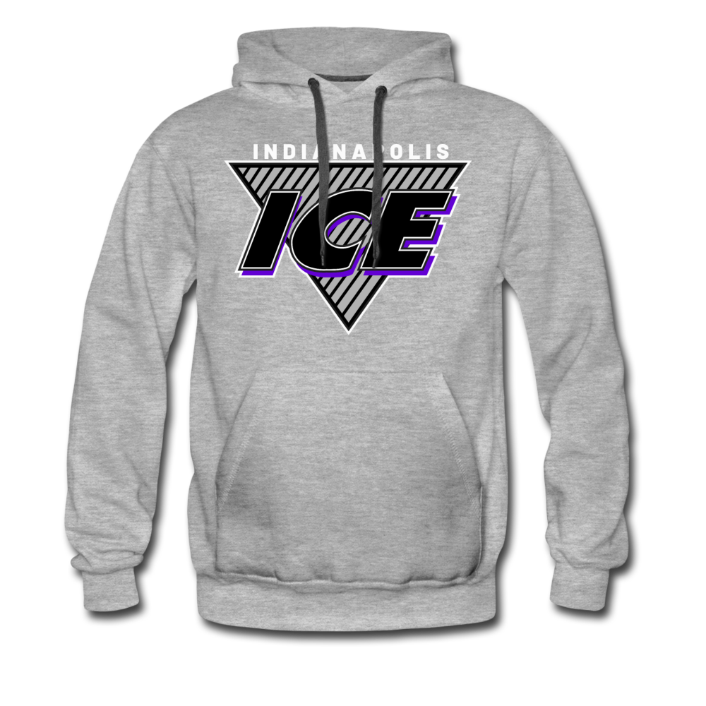 Indianapolis Ice Triangle Hoodie - heather gray