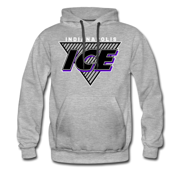 Indianapolis Ice Triangle Hoodie - heather gray