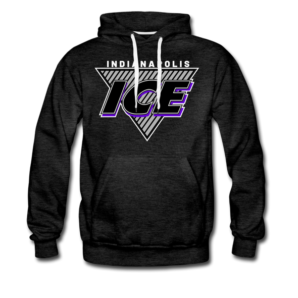 Indianapolis Ice Triangle Hoodie - charcoal gray