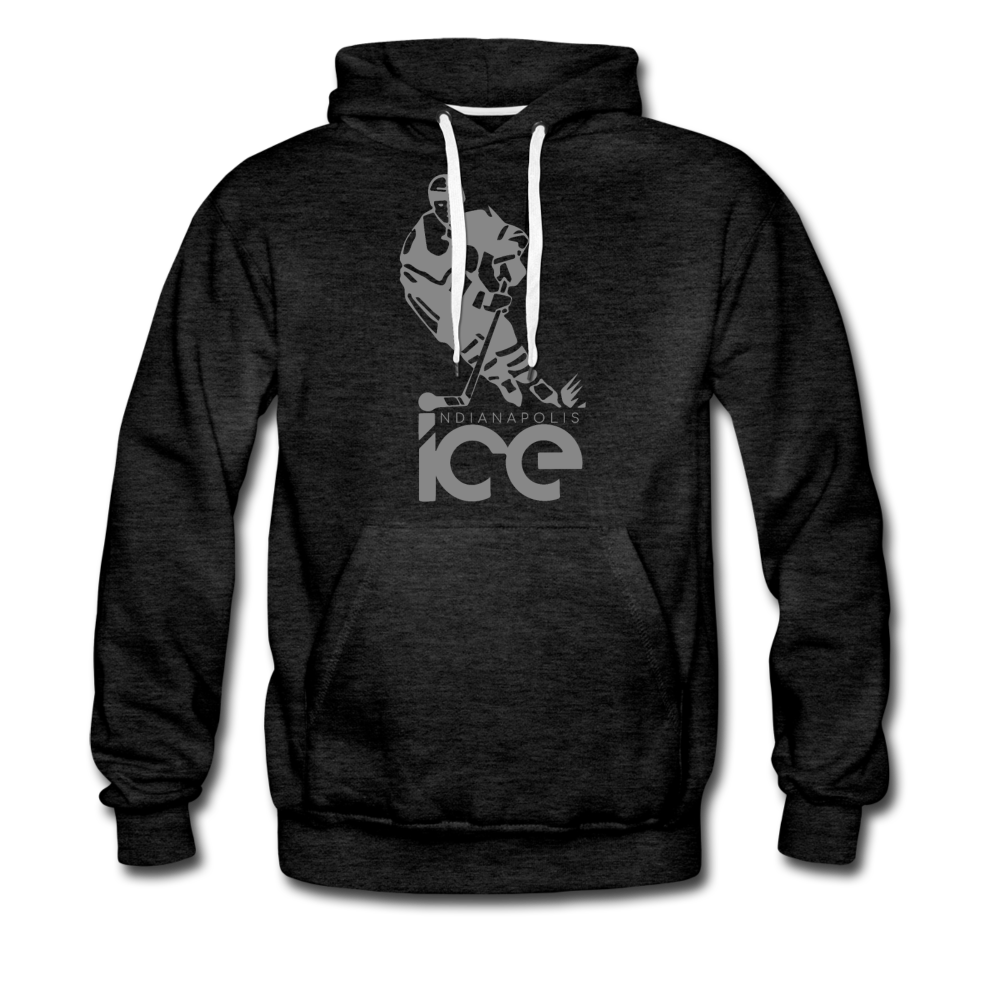 Indianapolis Ice Skater Hoodie (Premium) - charcoal gray