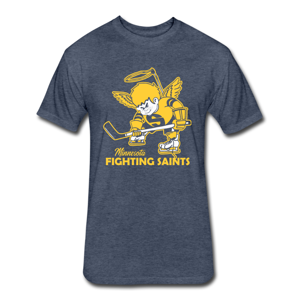 Minnesota Fighting Saints Alt T-Shirt (Premium Tall 60/40) - heather navy
