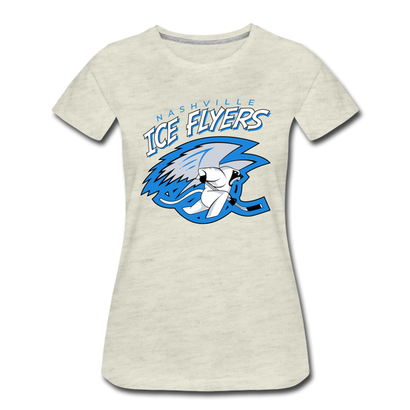 Nashville Ice Flyers Women's T-Shirt - heather oatmeal