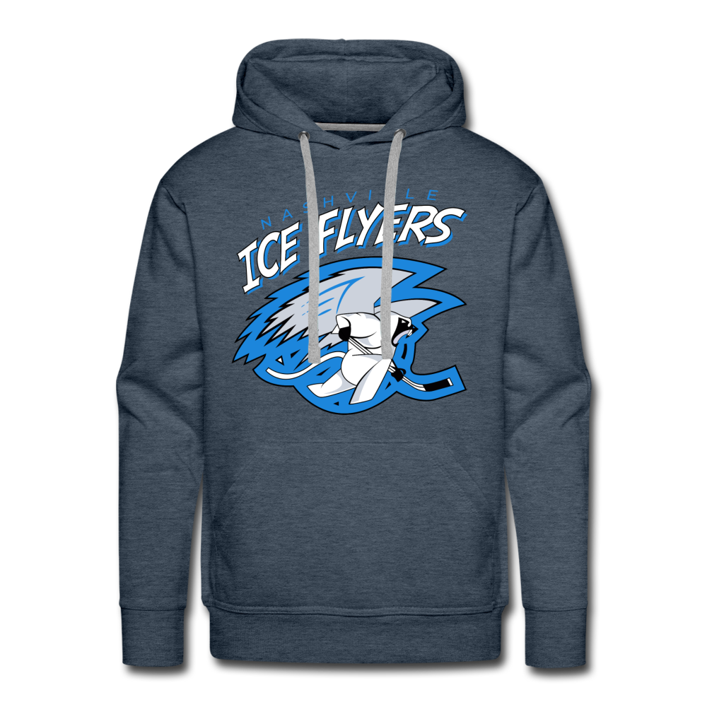 Nashville Ice Flyers Hoodie (Premium) - heather denim