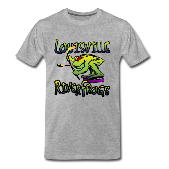 Louisville RiverFrogs Double Sided T-Shirt (Premium) - heather gray