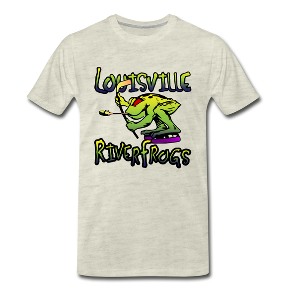 Louisville RiverFrogs Double Sided T-Shirt (Premium) - heather oatmeal
