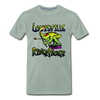 Louisville RiverFrogs Double Sided T-Shirt (Premium) - steel green