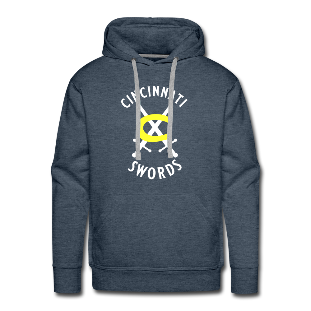 Cincinnati Swords Hoodie (Premium) - heather denim