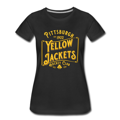 Pittsburgh Yellow Jackets Text Women's T-Shirt - black