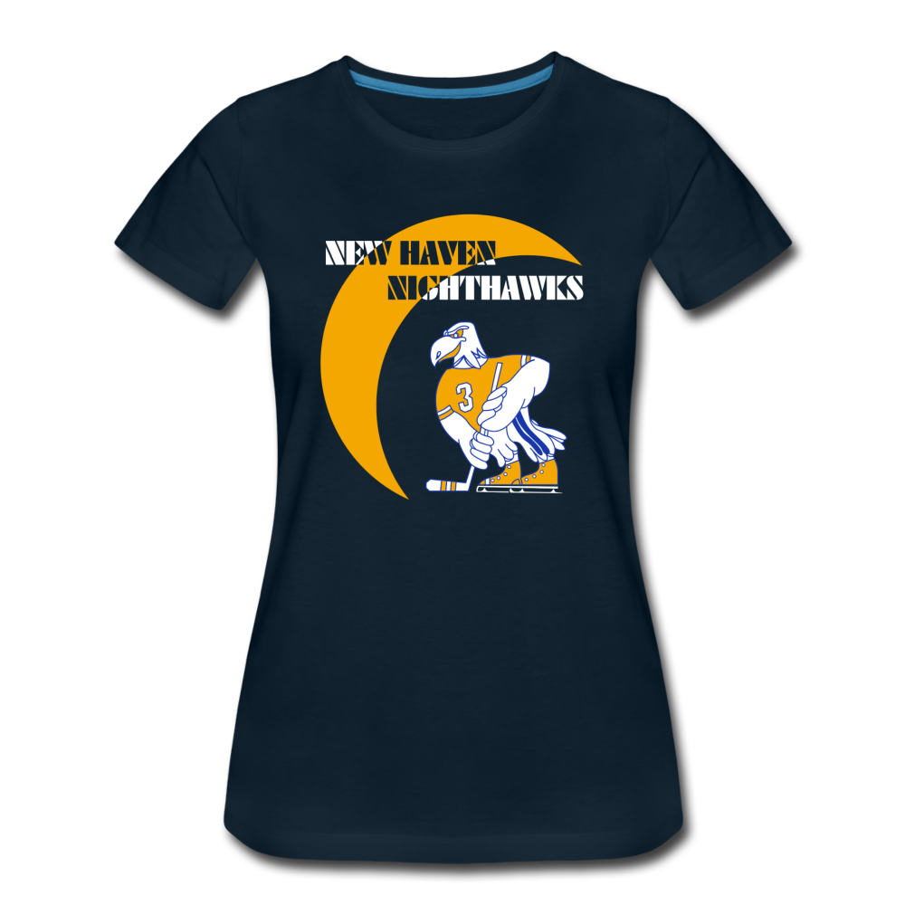 New Haven Nighthawks 1970s Women's T-Shirt - deep navy