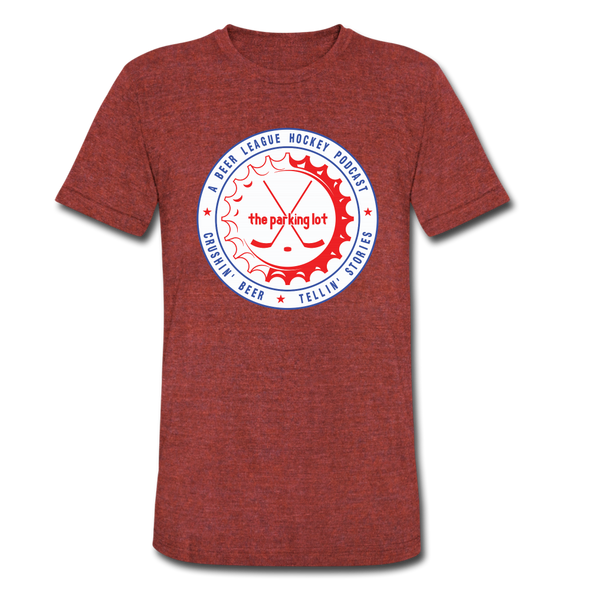 TPL Logo T-Shirt (Tri-Blend Super Light) - heather cranberry