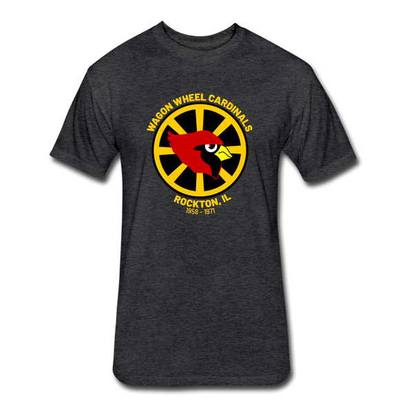 Wagon Wheel Cardinals T-Shirt (Premium Tall 60/40) - heather black