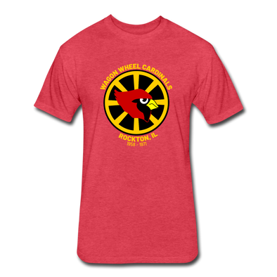 Wagon Wheel Cardinals T-Shirt (Premium Tall 60/40) - heather red