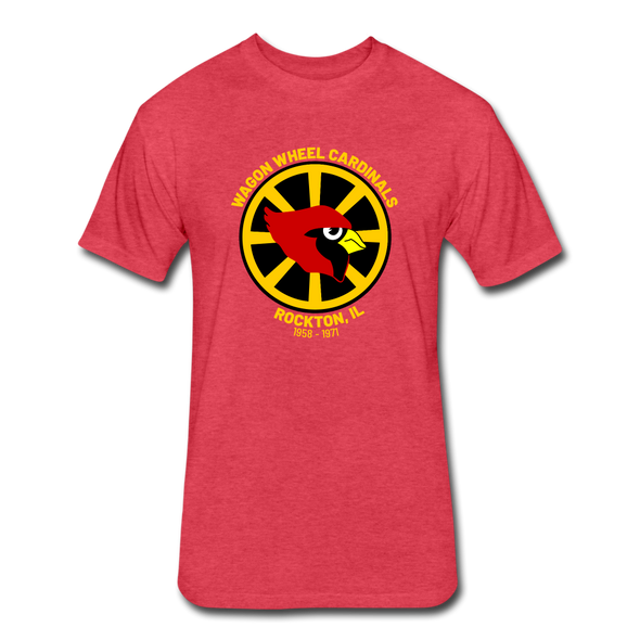 Wagon Wheel Cardinals T-Shirt (Premium Tall 60/40) - heather red